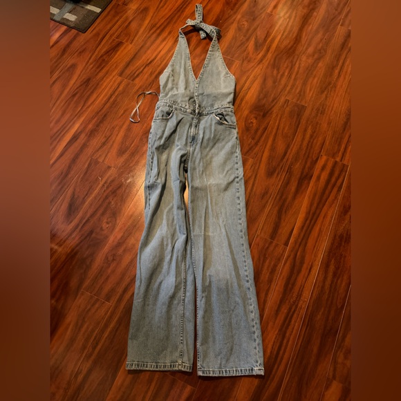 Zara Blue Relaxed Jeans Straight Leg Denim -SOLD - Picture 3 of 5